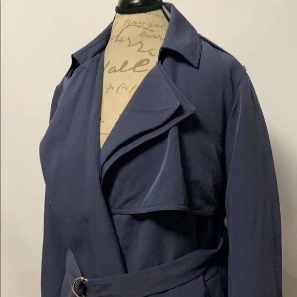 NWT MICHAEL MICHAEL KORS DARK CHAMBRAY COA… - Picture 1 of 8